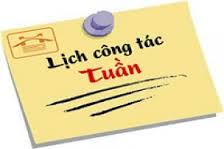 LỊCH CÔNG TÁC TUẦN 14